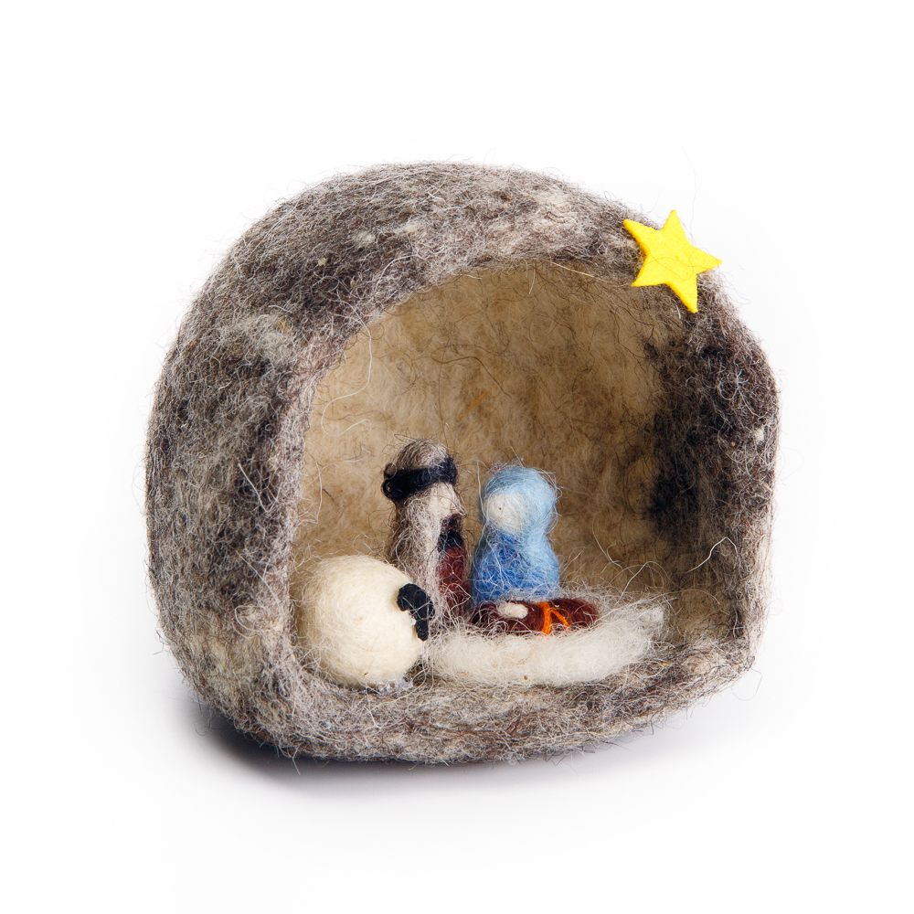 Felt Nativity Grotto - Micro